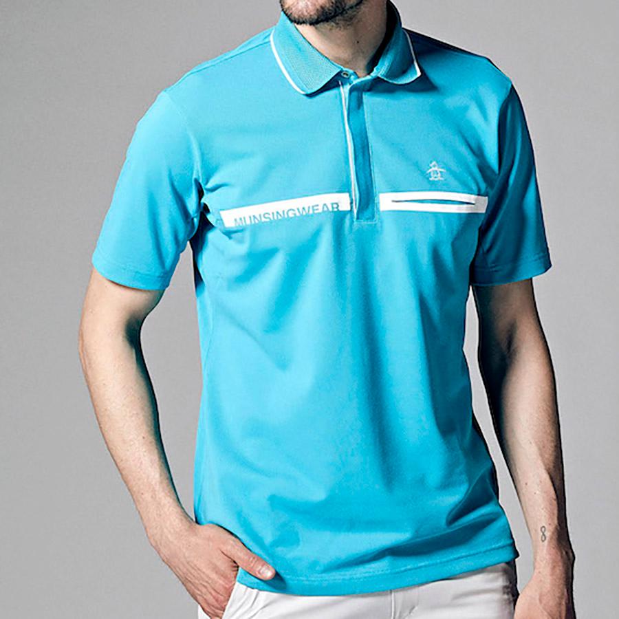 Munsingwear 黒 M マンシングウェア メンズ ポロシャツ 半袖 Munsingwear 黒 M マンシングウェア メンズ ポロシャツ 半袖
