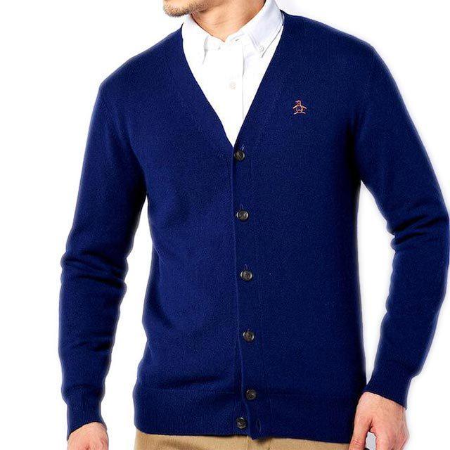 ブランド品専門の セール マンシングウェア カシミヤカーディガン メンズ ゴルフウェア ビジネス 防寒 ブルー 青 Mlmsjl06 父の日 ２０２２年 ギフト好適品 Spurs Sc