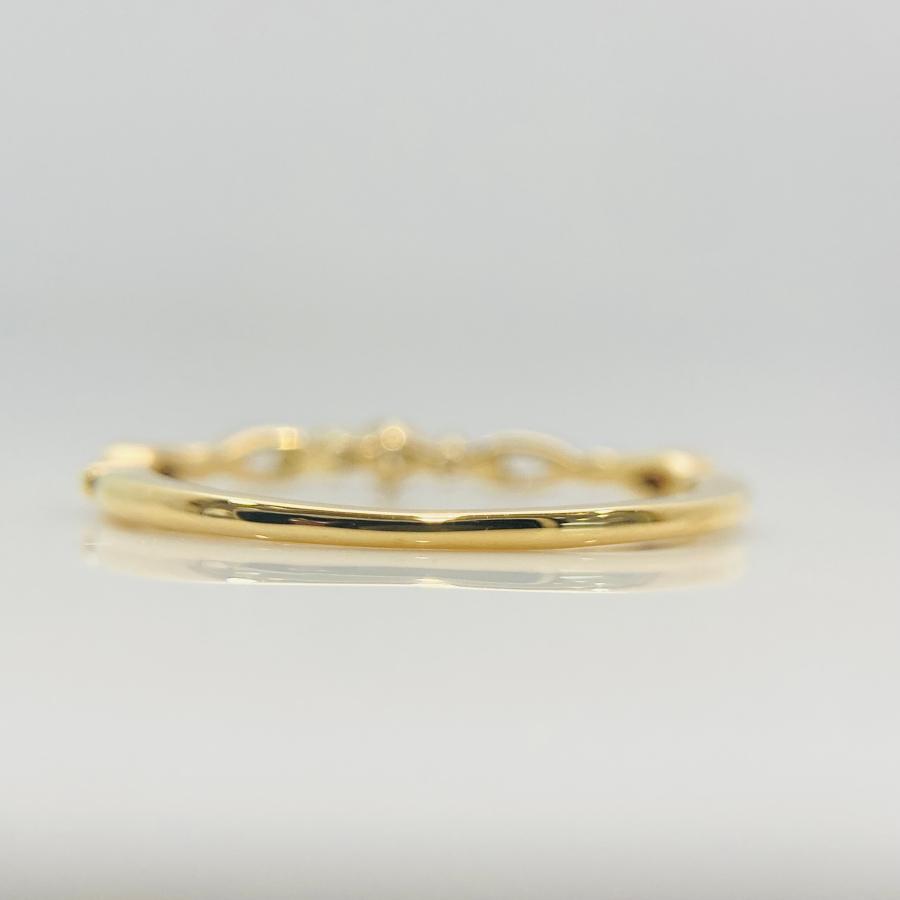 K18 ダイヤモンド リング 0.05ct 指輪 ピンキーリング 5号 新品 