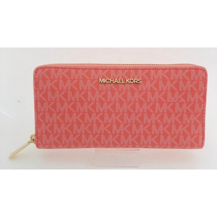 マイケルコース JET SET TRAVEL 長財布 MKシグネチャー ピンク MICHAEL KORS（マイケルコース） 【並行輸入品】マイケルコース 長財布