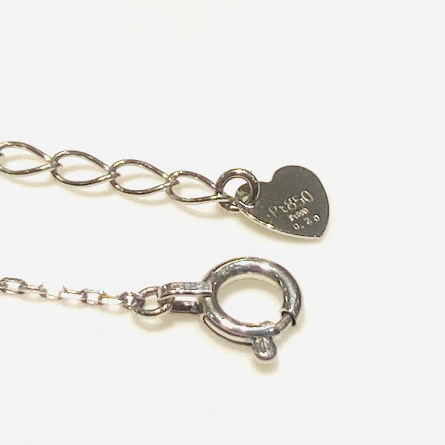 Pt850/Pt900 ダイヤモンドブレスレット 0.20ct プラチナ ジュエリー 
