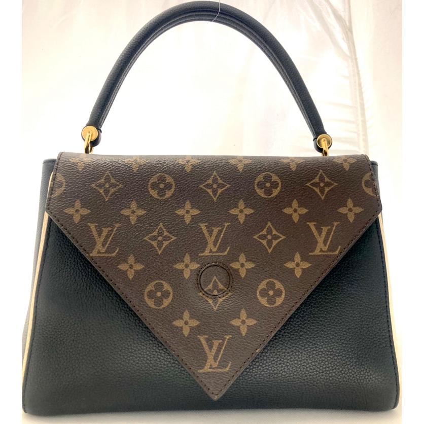 ルイヴィトン M92144 ハンドバッグ ノワール  LOUIS VUITTON ノワール モノグラム・サテン LOUIS VUITTON（ルイ・ヴィトン） 【USED/SA】ルイ・ヴィトン ドゥブル