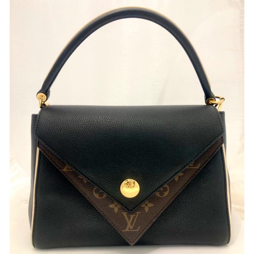 ルイヴィトン M92144 ハンドバッグ ノワール  LOUIS VUITTON ノワール モノグラム・サテン LOUIS VUITTON（ルイ・ヴィトン） 【USED/SA】ルイ・ヴィトン ドゥブル