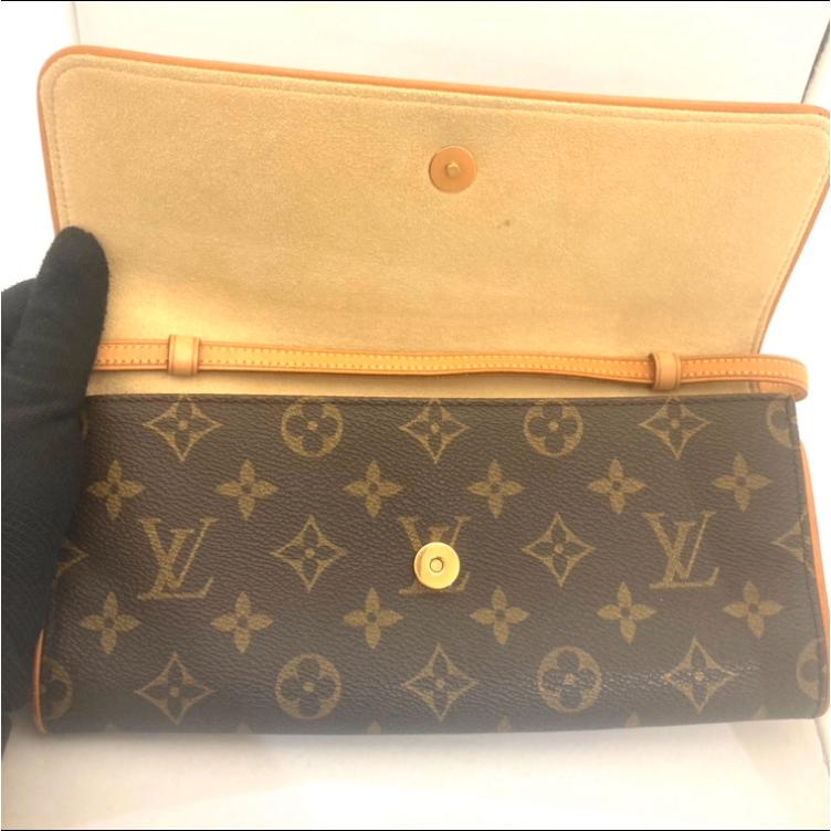 【Aランク】 Louis Vuitton ルイヴィトン ポシェット ツインGM ショルダーバッグ モノグラム レディース M51852の画像