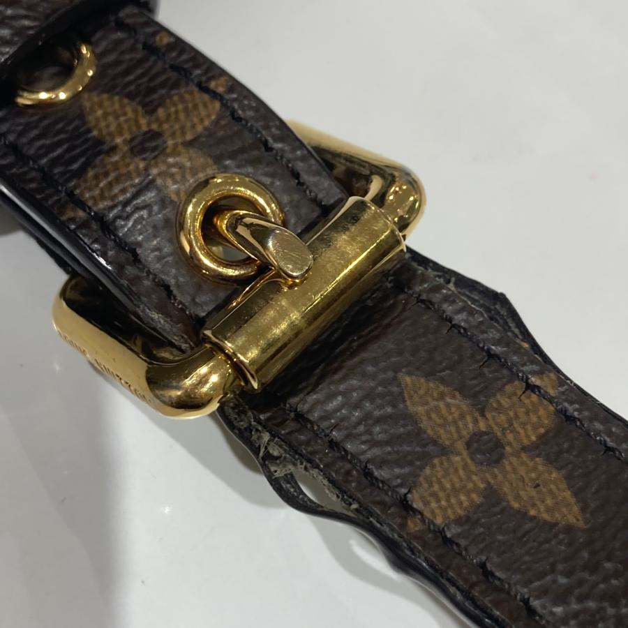 【Aランク】Louis Vuitton ルイヴィトン モノグラム パラス ハンドバッグ M41633 ショルダーストラップ付き ブラウン/レッド【中古】の画像