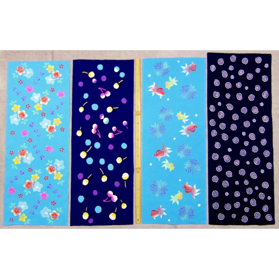 浴衣反物→長目ハギレ7点セット　24-199 浴衣反物→長目ハギレ7点セット 24-199 浴衣反物→長目