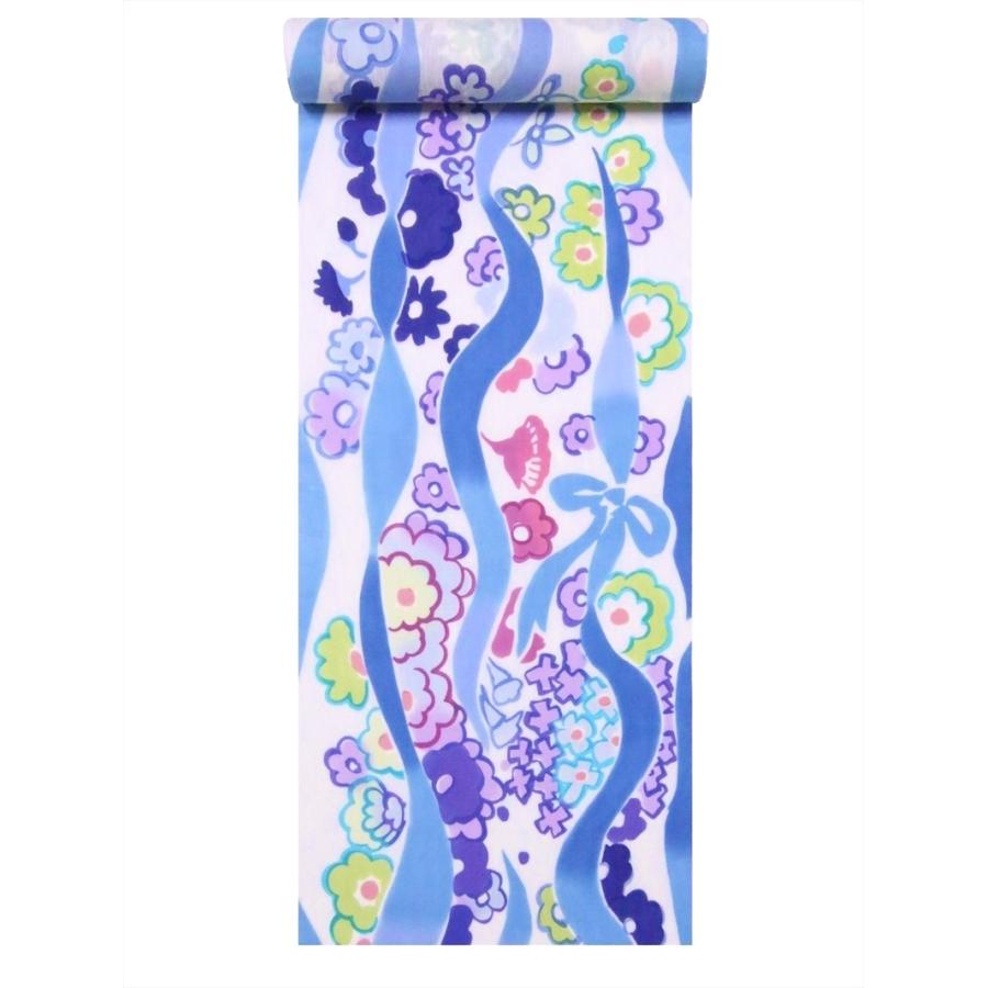 TSUMORI CHISATO（ツモリチサト） 浴衣 反物 No.161 白青地・花立涌柄