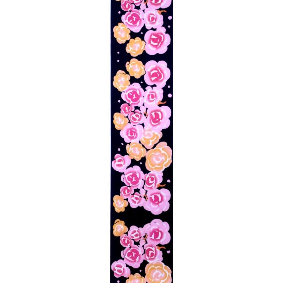 新品★ツモリチサト 浴衣 反物★黒地 バラ 変わり織り★浴衣やハンドメイドに♪ TSUMORI CHISATO（ツモリチサト） 浴衣 反物 No.384 黒地・バラ柄