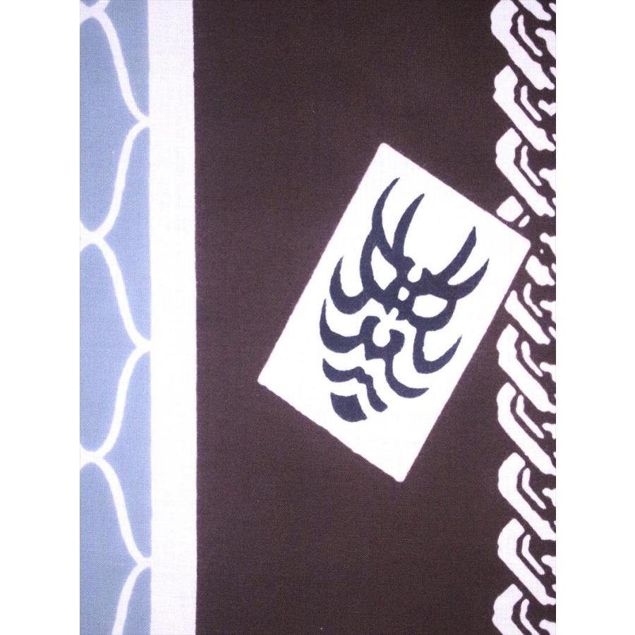 ゆかた反物 メンズ 絞り浴衣反物 No.916 骸骨・薔薇柄・濃紺地 : ゆかた反物