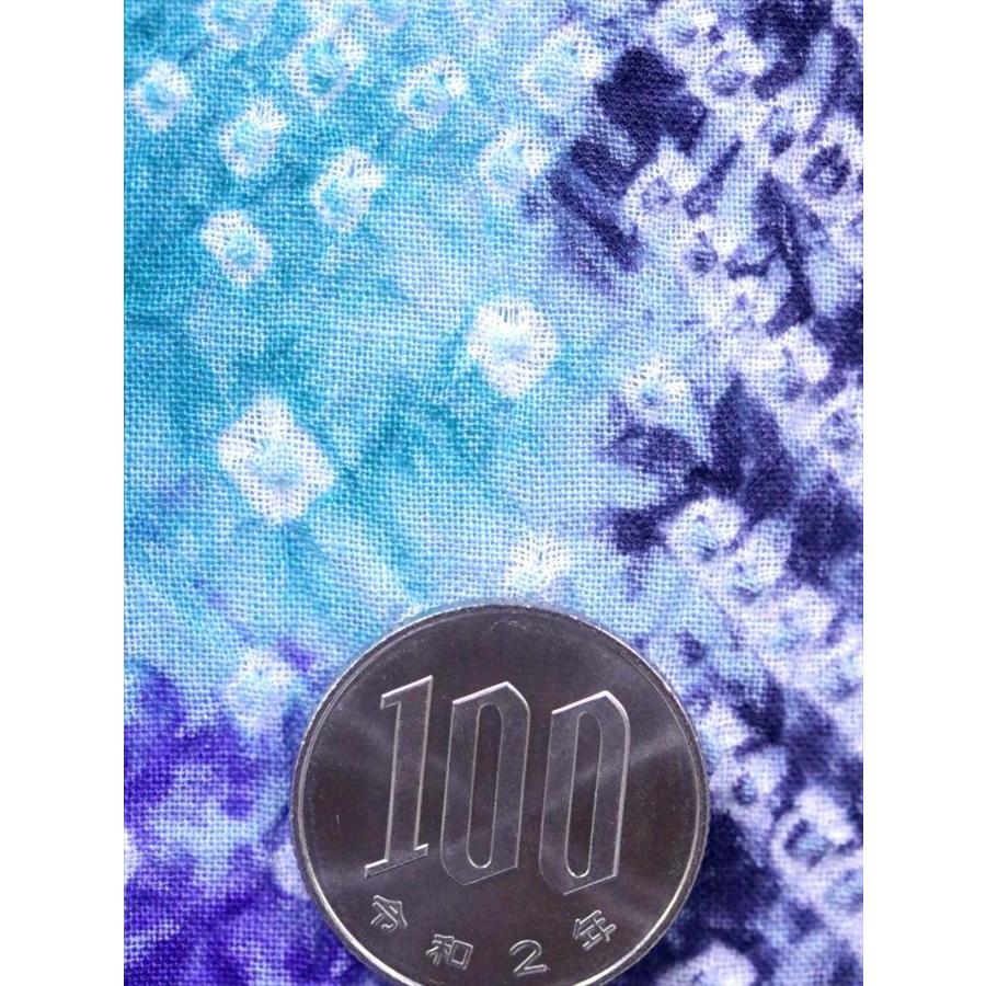 有松絞り 女性 絞り浴衣反物 No.939 シマ柄 紫 緑地 : ゆかた反物の