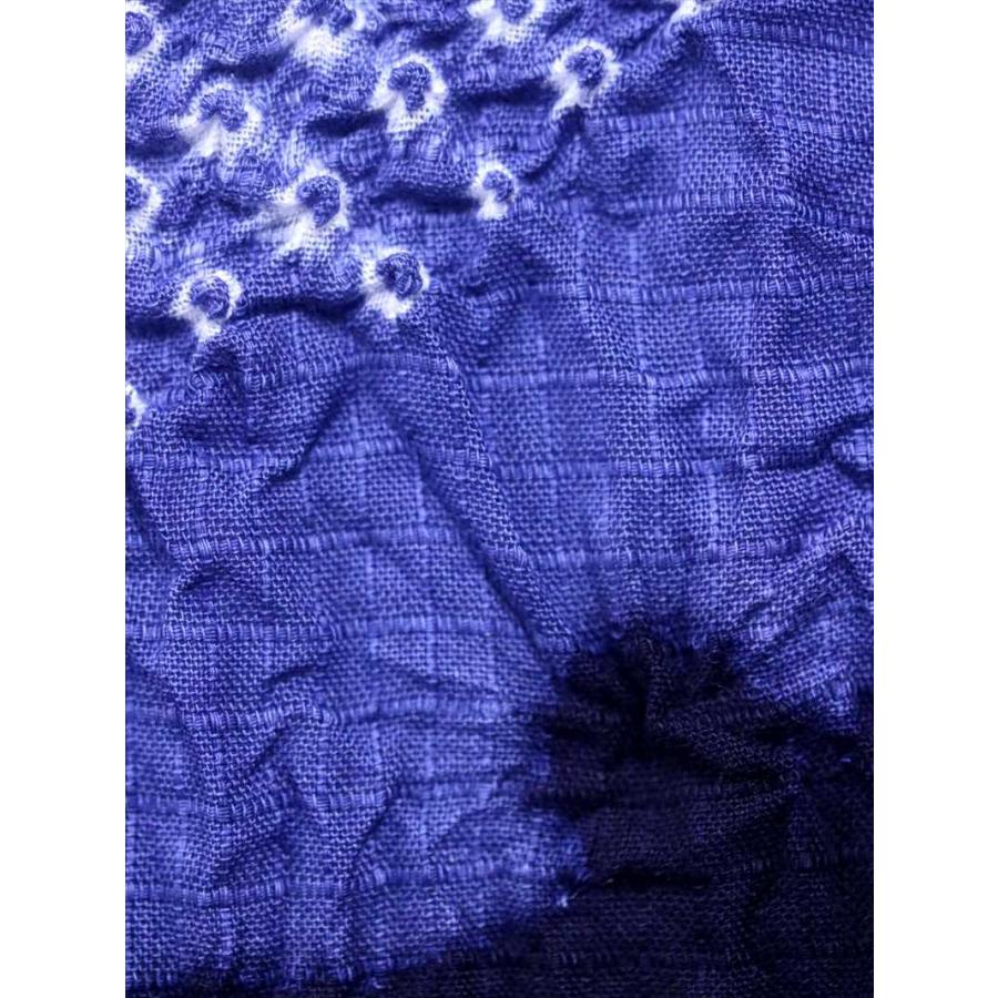 有松絞り 絞り浴衣反物 No.979 雪輪柄 濃紺地 日本製 : ゆかた反物の