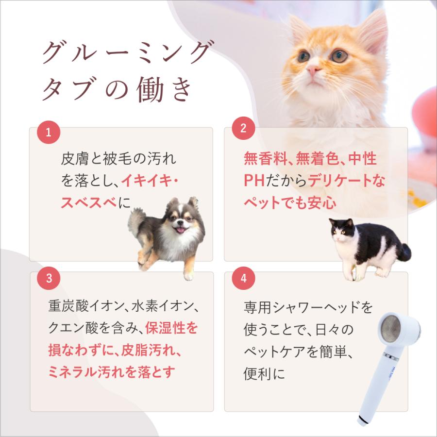 最新入荷 グルーミングタブ 重炭酸イオンケア浴剤 犬 猫他ペット用浴用化粧料 100錠 ホットアルバム炭酸泉タブレット Discoversvg Com