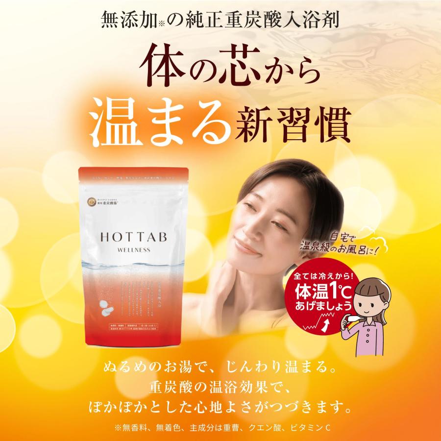HOT TAB（ホットタブ） 入浴剤 ウェルネス 90錠 医薬部外品 重炭酸入浴