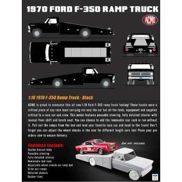 1/18スケールを載せて、飾ることができる ミニカー 1/18 ACME 積載車