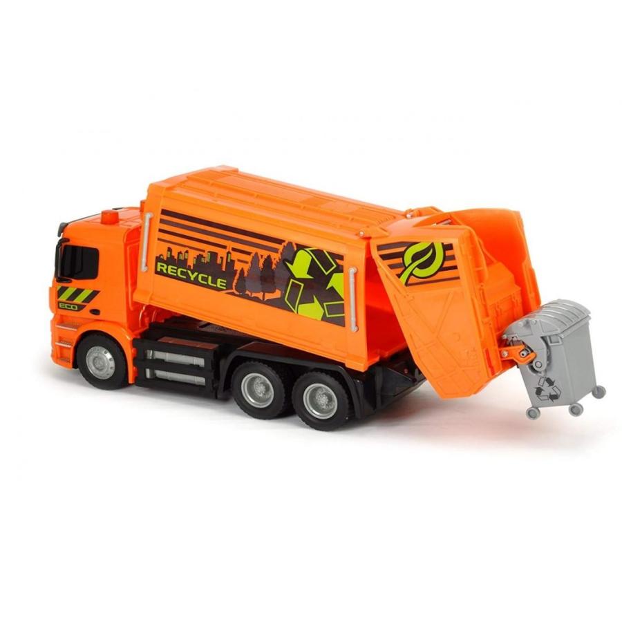 ラジコンカー　珍しいゴミ収集車のラジコンです　1/18　Dickie Toys　ラジコン　トラック　ゴミ収集車　オレンジ色 　予約商品｜hottoys-c2｜02