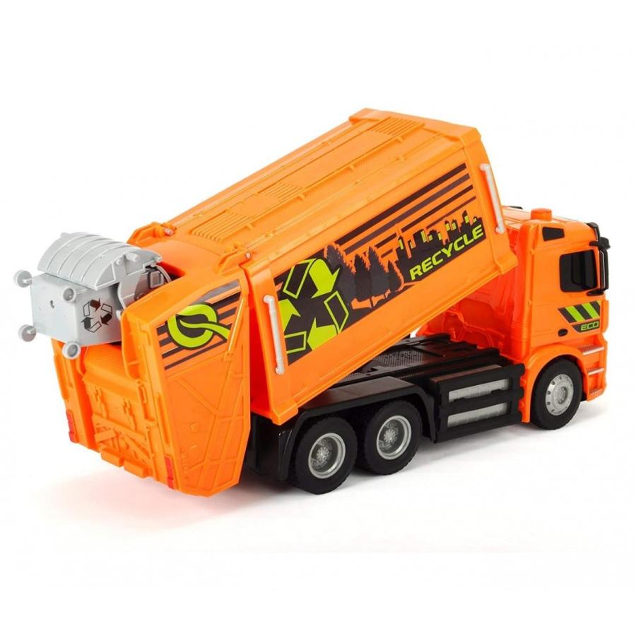 ラジコンカー　珍しいゴミ収集車のラジコンです　1/18　Dickie Toys　ラジコン　トラック　ゴミ収集車　オレンジ色 　予約商品｜hottoys-c2｜03