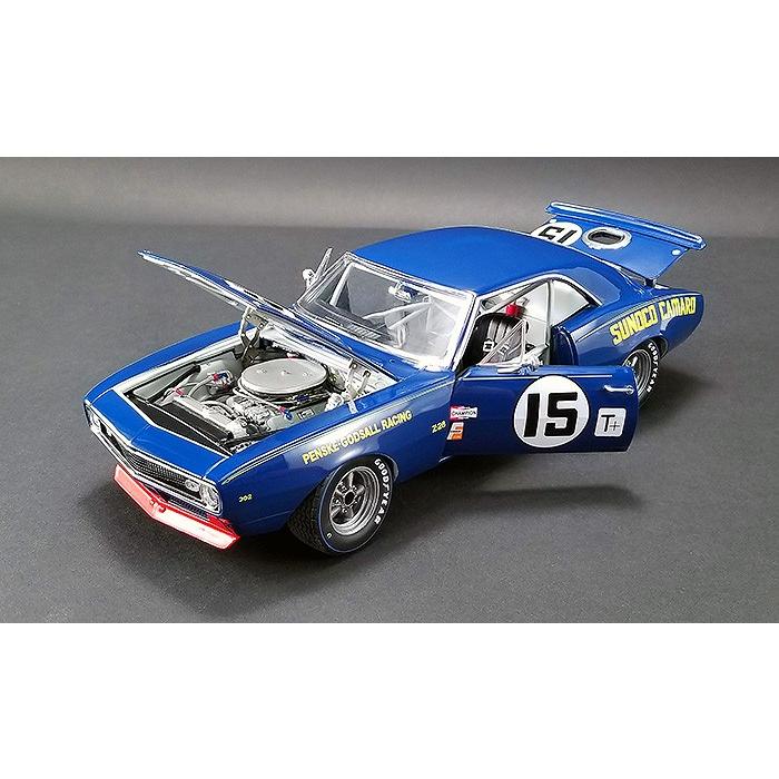 ミニカー 1/24 GMP 1967 SUNOCO カマロ ブルー スノコレーシング #15