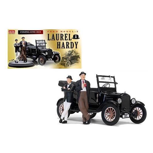 ミニカー　1/24　SUNSTARローレル&ハーディ　フィギュア付き　　1925　T型フォード　映画　僕たちのラストステージ劇中車　予約商品｜hottoys-c2