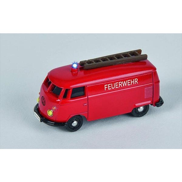 小さな本格的、精密ラジコンです超精密ラジコン 1/87 WIKING ラジコン ワーゲンバス 消防車 赤   予約商品の画像
