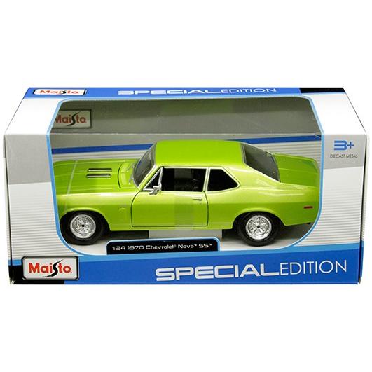 ミニカー 1/24 maisto 1970 シボレー ノバ グリーン 予約商品