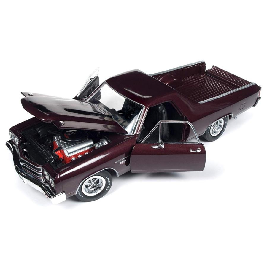 ミニカー　1/18　AUTOWORLD　1970 シボレー・エルカミーノ 　ブラウン色　シボレートラック100周年記念特別モデル　　1000台限定予約商品 