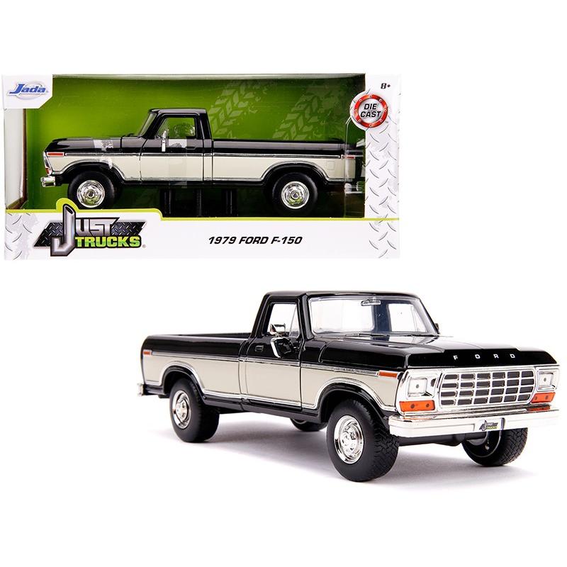 ミニカー 1/24 JadaTOYS 1979 フォード F-150 Stock トラック 黒/白