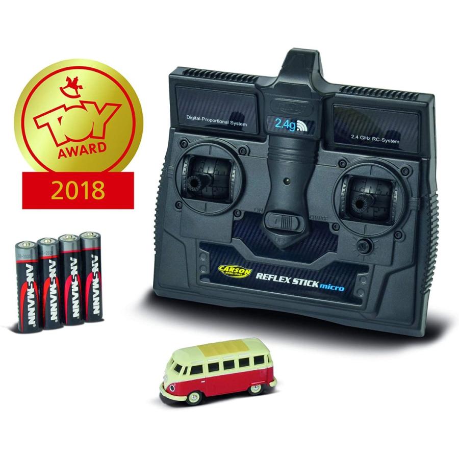 CARSON RTR ラジコンカー 1/87ワーゲンバス 超精密ラジコン 1/87 CARSON ラジコン ワーゲンバス 2台セット