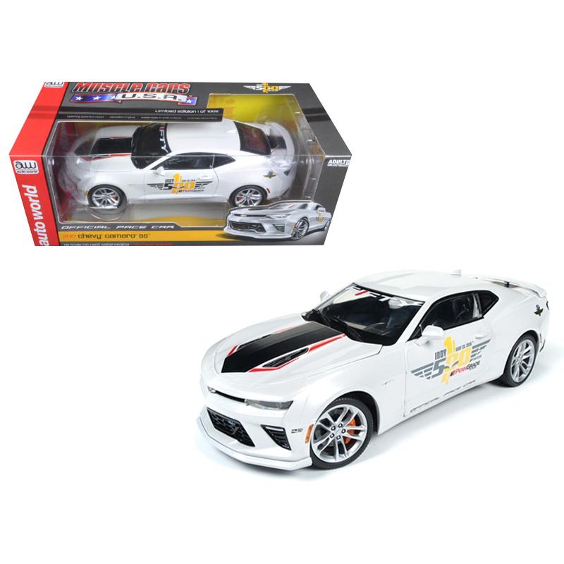 ミニカー AUTOWORLD 1/18 2017 カマロ インディーペースカー アメ車 NASCAR 2017 Camaro SS Indy Pace Car  1002pcs限定モデル予約商品