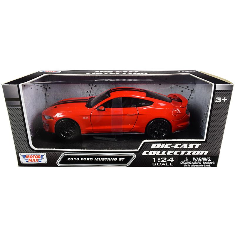 ミニカー 1/24 MOTORMAX 2018 マスタング GT 赤/黒色 アメ車 ミニカー 1/24 MOTORMAX 2018 マスタング GT 赤/黒色 アメ車