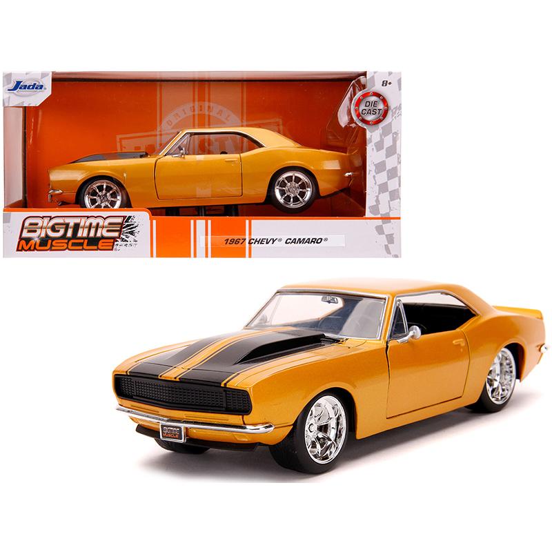 ミニカー 1/24 JadaTOYS 1967 カマロ 金色 1967 Chevrolet Camaro 予約