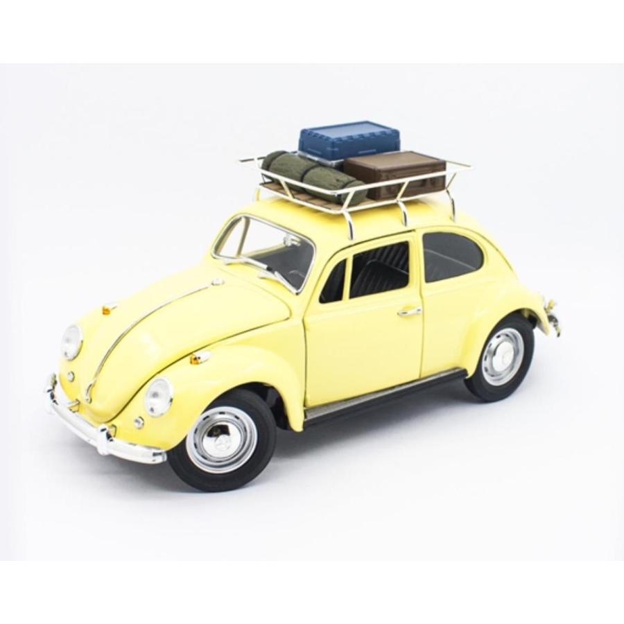 ミニカー 1/18 LuckyTOYS 1967 VW ワーゲン ビートル 黄色 ミニカー 1/18 LuckyTOYS 1967 VW ワーゲン ビートル 黄色
