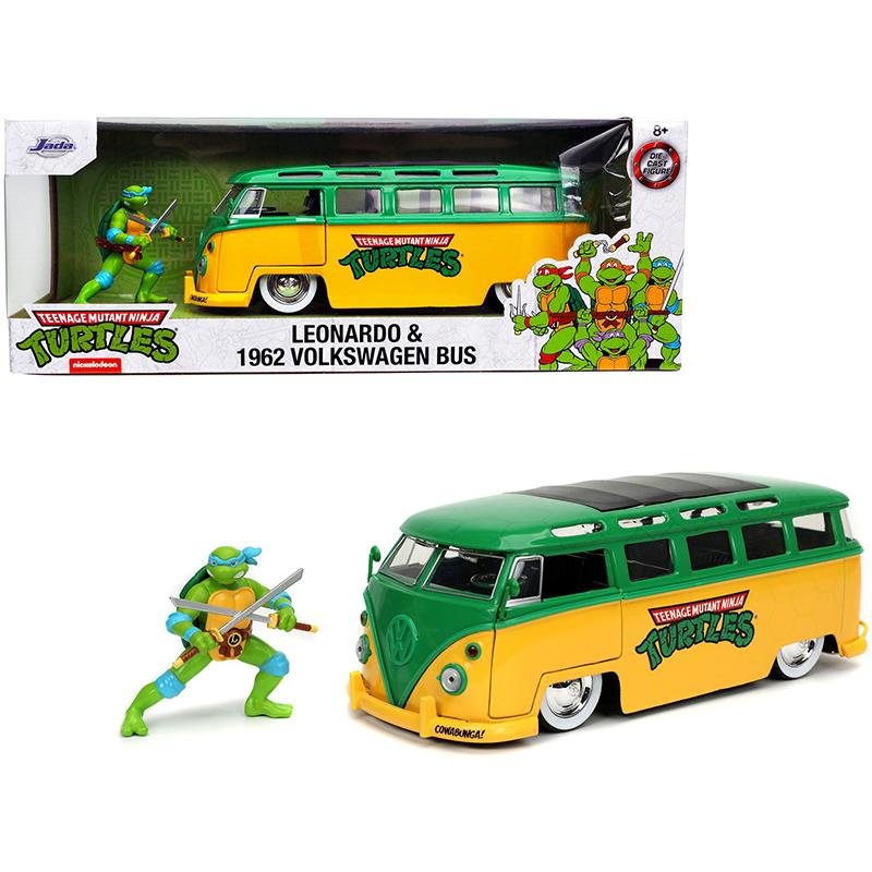 タートルズ　ワーゲンバス　フィギュア　ミニカー ミニカー 1/24 JadaTOYS ニンジャタートルズ ワーゲンバス