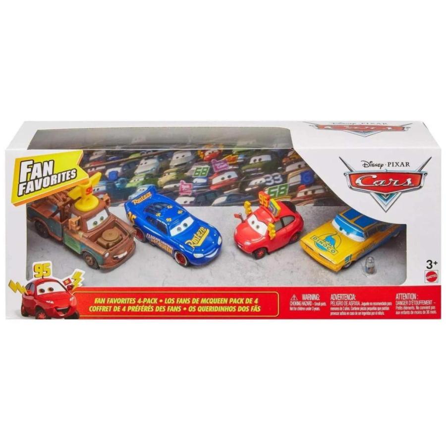 FAN コンビニ受取対応商品 FAVORITEシリーズの4台セットです ディズニーカーズ ミニカー マテル製 信託 カーズ 4台セット おもちゃ FANFAVORITESセット