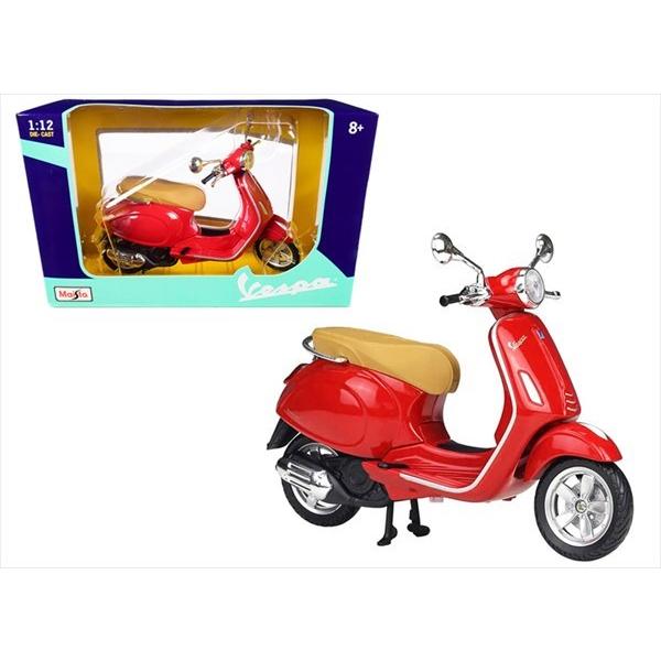 ミニカー 1/12 maisto ベスパ プリマヴェーラ ヴェスパ 赤色 Vespa