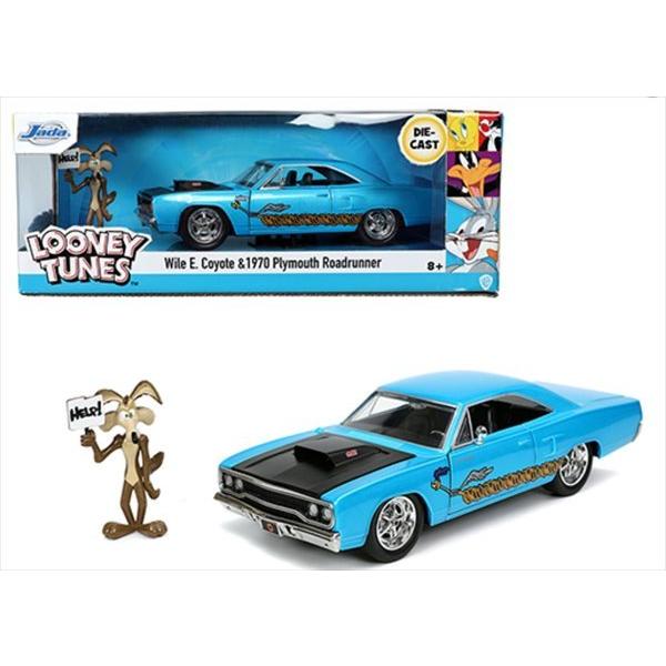 ミニカー 1970 プリムス・ロードランナー コヨーテのフィギュア付き 1