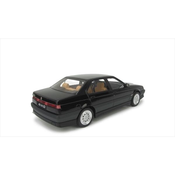 ミニカー アルファロメオ アルファ164 3.0 V6 Q4 1993 黒色 1/18 LRM
