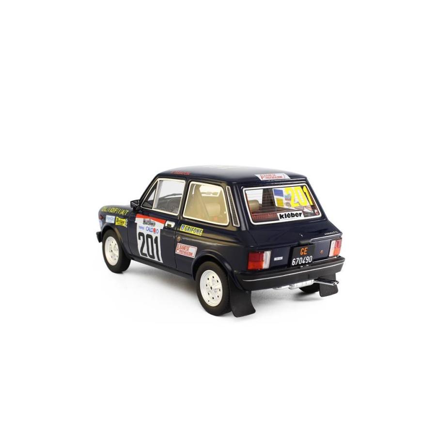 ミニカー アウトビアンキ A112 ラリー ＃201 紺色 1/18 LRM ISOLA D