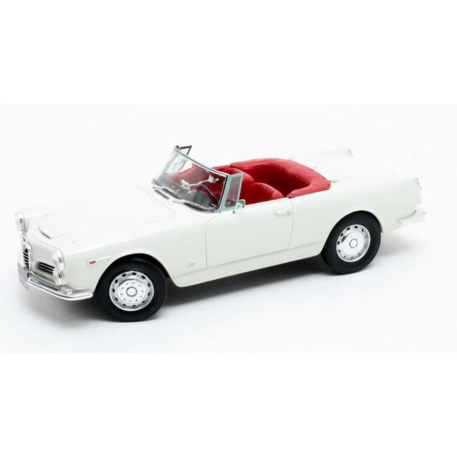 ミニカー アルファロメオ スパイダー 白色 1966 1/18 CultModels 予約