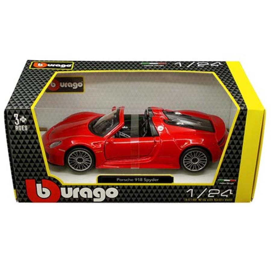 ミニカー ポルシェ 918 スパイダー 赤 1/24 ブラゴ Porsche 918 ミニカー ポルシェ 918 スパイダー 赤 1/24 ブラゴ Porsche 918