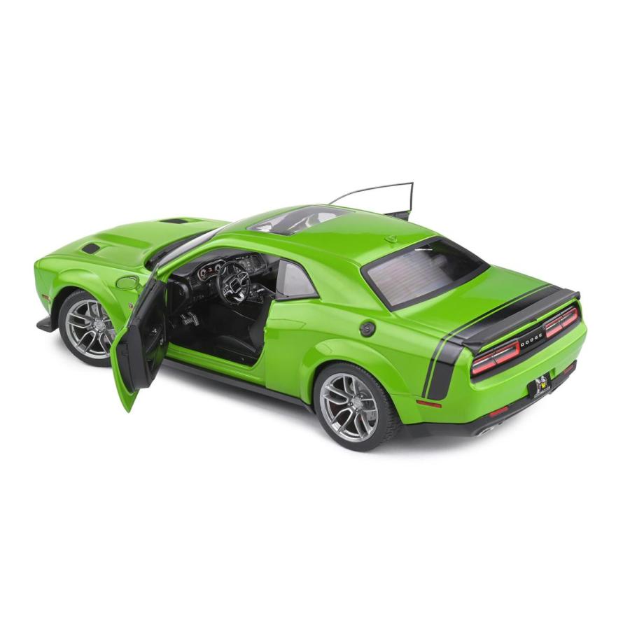 通販特価商品 ミニカー　2020　ダッジ・チャレンジャー SRT　緑　1/18　Solido　DODGE CHALLENGER SRT WIDEBODY ? GREEN ? 2020　　予約商品