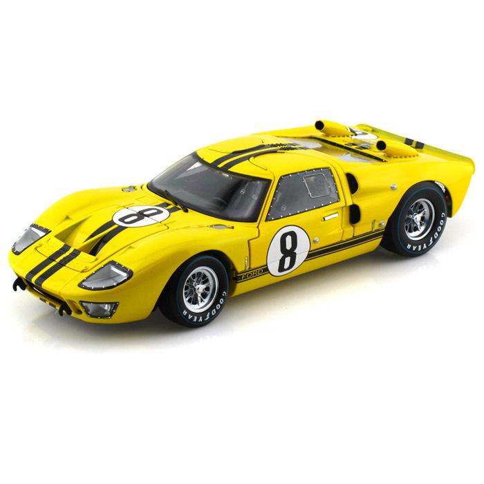 ミニカー 1/18 1966 フォード GT40 #8 ルマン24時間 黄色 ミニカー 1/18 1966 フォード GT40 #8 ルマン24時間 黄色