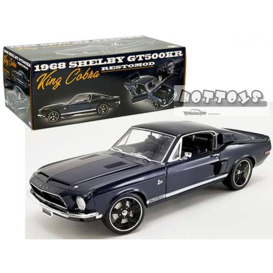 ミニカー　1/18　ACME　1968　シェルビー　GT-500 KR　紺色　マスタング　エレノア　1968 Shelby GT500 KR Restomod King Cobra　限定予約商品