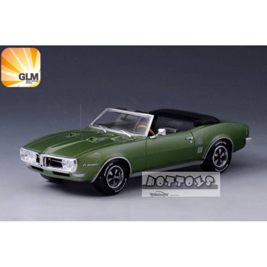 ミニカー　1/43　1968　ポンティアック　ファイヤーバード　コンバーチブル　オープン仕様　緑色　GLM　Pontiac Firebird 400 Convertible 1968　予約商品｜hottoys-c2