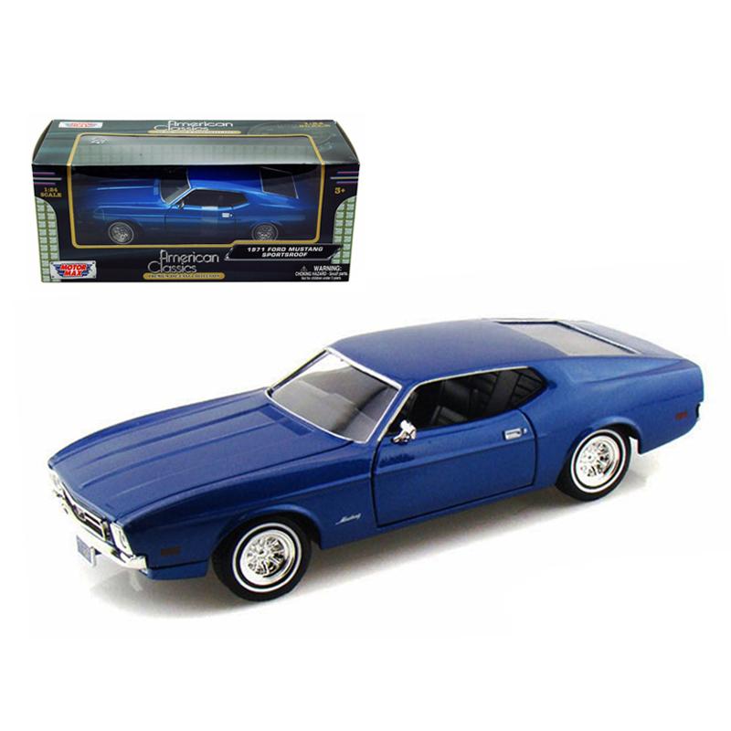1/24 1971フォード マスタング スポーツルーフ（カスタム品） ミニカー 1/24 1971 フォード・マスタング・スポーツルーフ 青