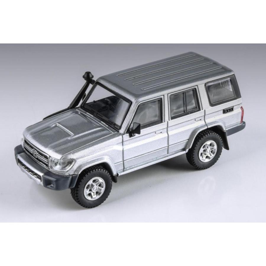ミニカー 1/64 トヨタ ランドクルーザー ランクル LC76 銀色 Paragon