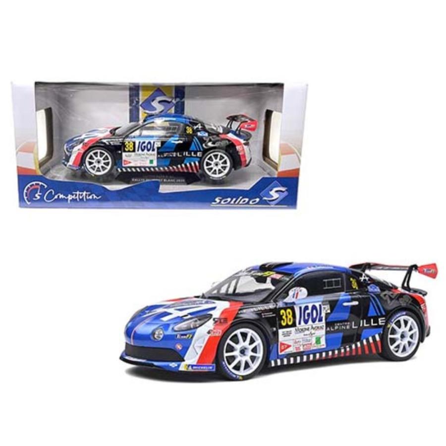ミニカー 1/18 ルノー アルピーヌ 青白赤黒 Alpine A110 RGT Rally 
