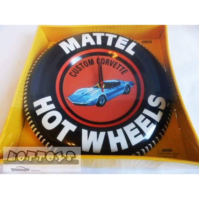 壁掛け時計 アメリカンプレート ブリキ看板 HotWheels ホットウィール