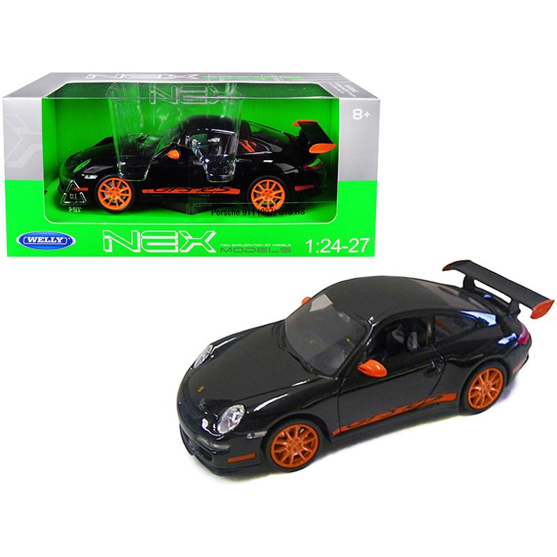 ミニカー WELLY 1/24 ポルシェ 911（997）GT3 黒色 Porsche 911 ( 997