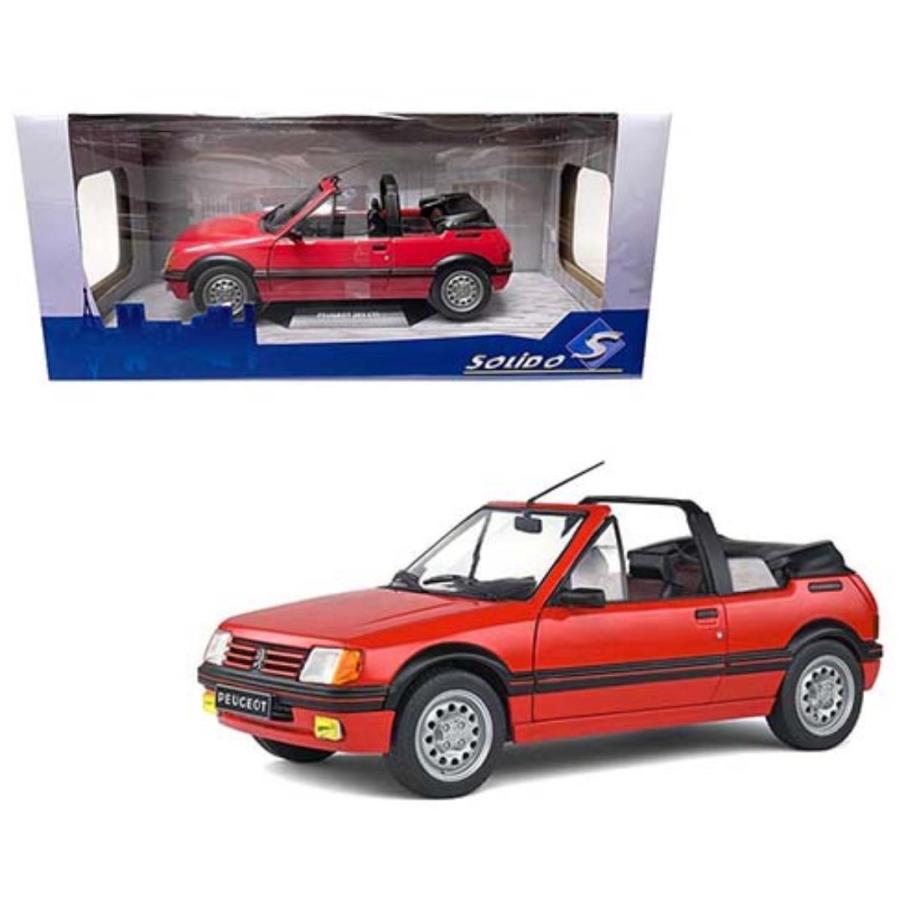 ミニカー　1/18　Solido　1989 プジョー　205　ガブリオレ　赤色　1989 Peugeot 205 CTI MK1 Cabriolet 　　予約商品