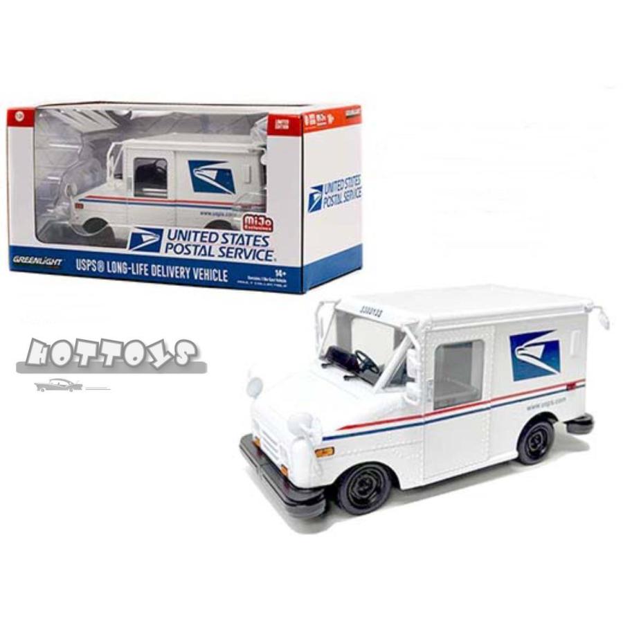 ミニカー　1/24　アメリカ郵便配達車　USA USPS　デリバリートラック　白色　United State Postal Service　 GREENLIGHT　予約商品 : 1000103651 : HOTTOYS - 通販 - Yahoo!ショッピング